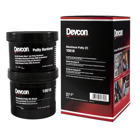 Devcon 10610 Putty, 1 Lb Container Size, Can, Gray Devcon 10610 Putty, 1 Lb Container Size, Can, Gray