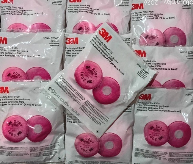 Lot 3M 2091 P100 Replacement Filters Respirator EX 4/26 Box Of 10 Pairs 20 Pcs Lot 3M 2091 P100 Replacement Filters Respirator EX 4/26 Box Of 10 Pairs 20 Pcs