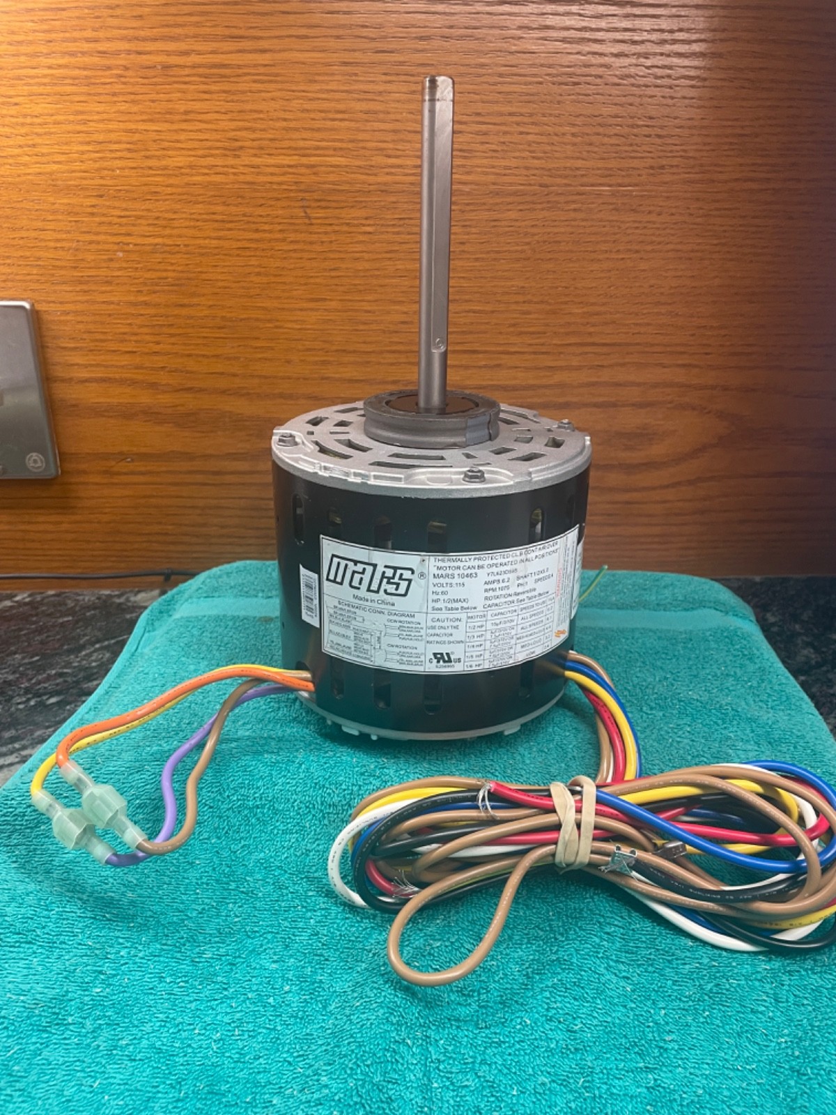 New Trane/Mars 1/2HP Blower Motor Replaces OEM D340988P02 MOT18949 K55HXHKL-8719 New Trane/Mars 1/2HP Blower Motor Replaces OEM D340988P02 MOT18949 K55HXHKL-8719