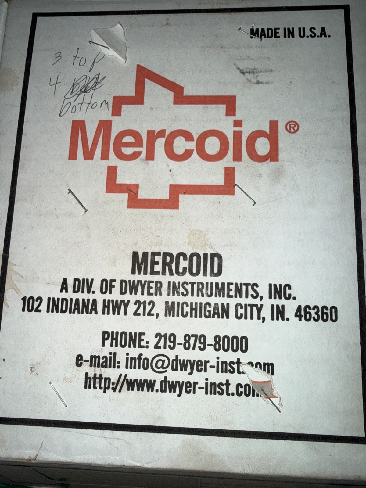 Mercoid DA-31-153-9 Switch 10-300PSIG 120-240V Mercoid DA-31-153-9 Switch 10-300PSIG 120-240V