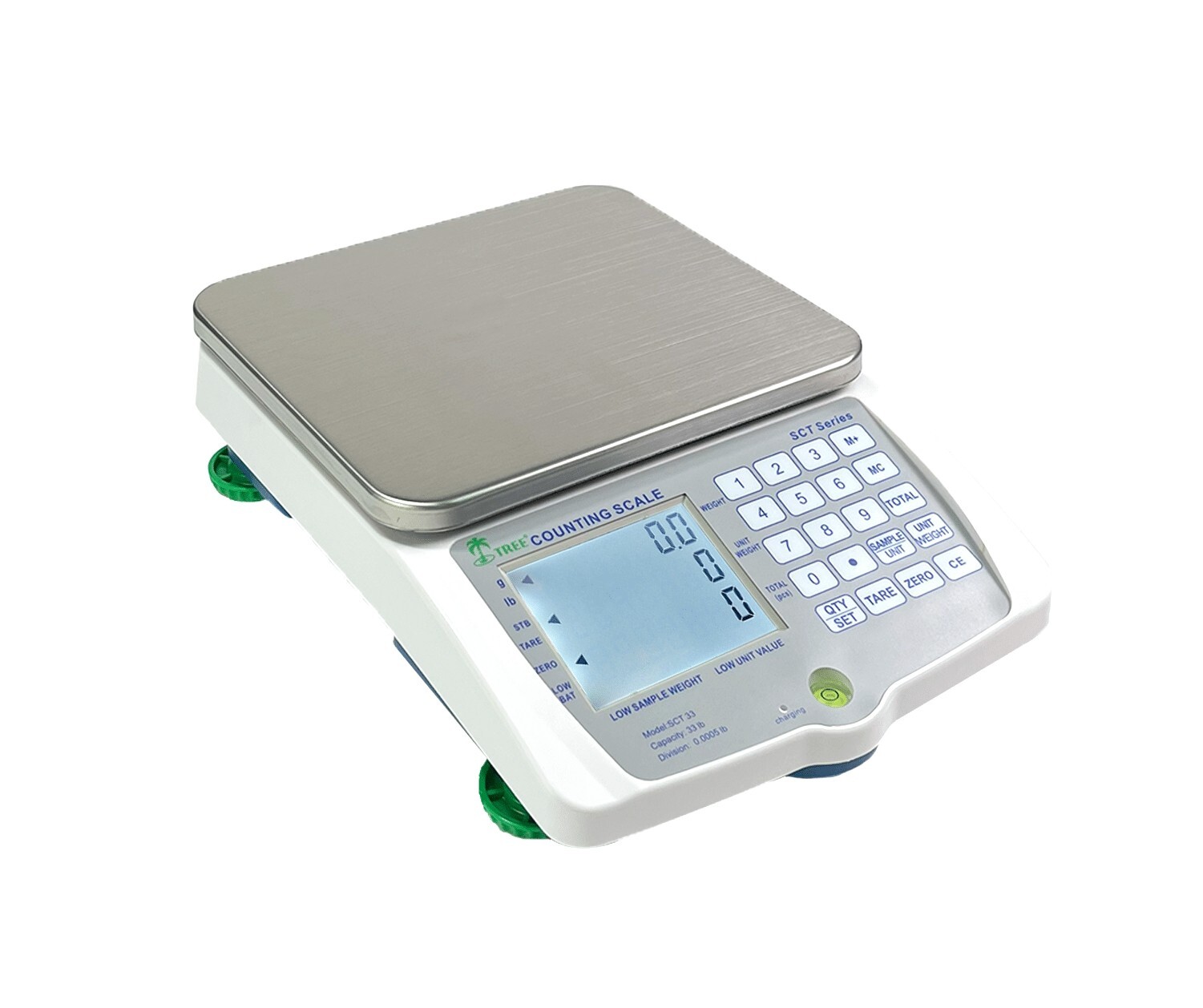 Tree SCT-16 Small Parts Counting Weigh Scale 16LB x 0.0002LB Inventory PCS Tree SCT-16 Small Parts Counting Weigh Scale 16LB x 0.0002LB Inventory PCS