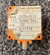 Trak Microwave Tunable Oscillator 5570-0S12 Yig Tuned Oscillator Vb=+15V picture