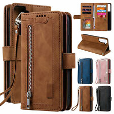Zipper Leather Wallet Case For iPhone 15 14 Pro Max 13 12 11 Xs XR 87 Flip Cover picture