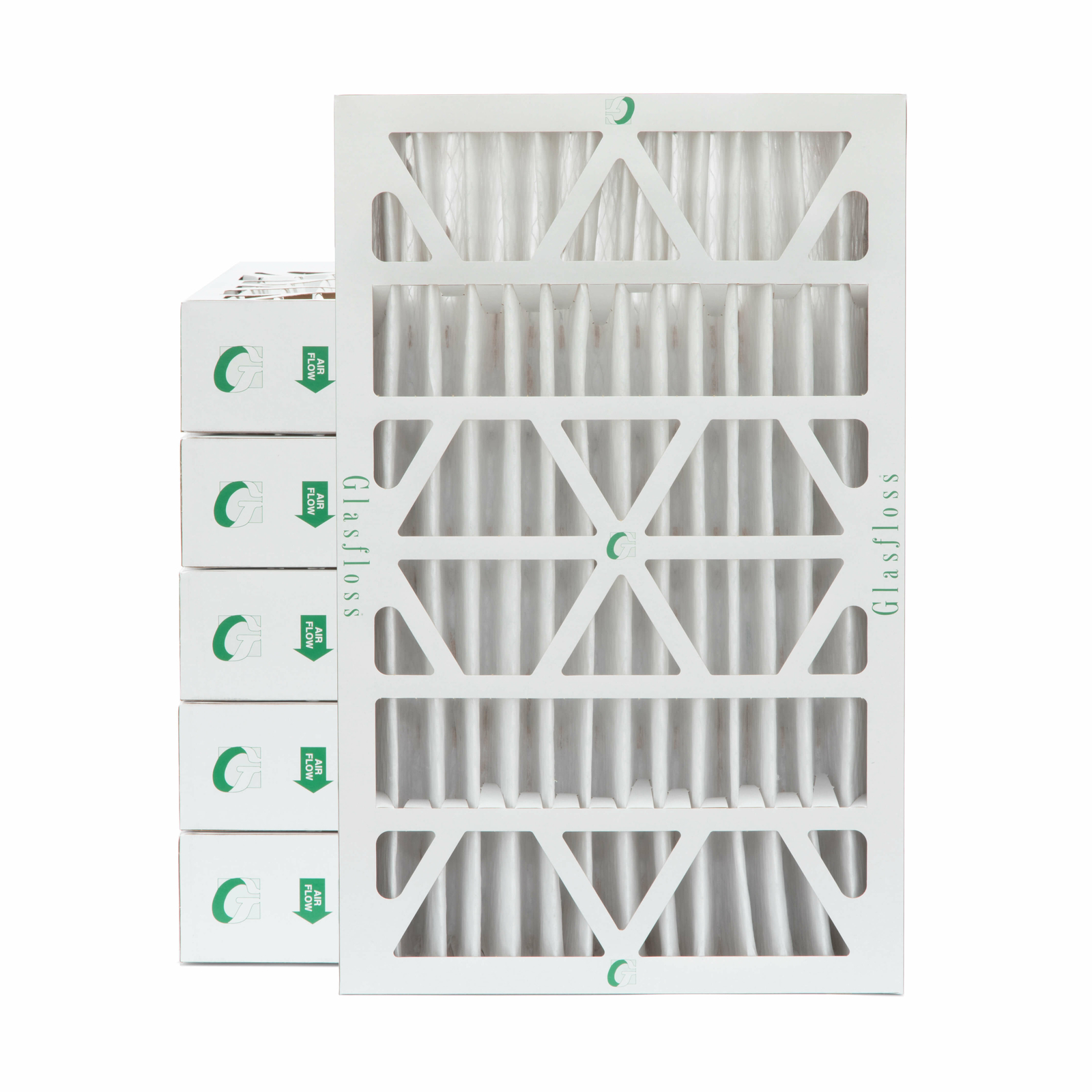 Glasfloss ZL 16x25x4 MERV 10 (FPR 7) Pleated HVAC Air Filters. Case of 6 Glasfloss ZL 16x25x4 MERV 10 (FPR 7) Pleated HVAC Air Filters. Case of 6