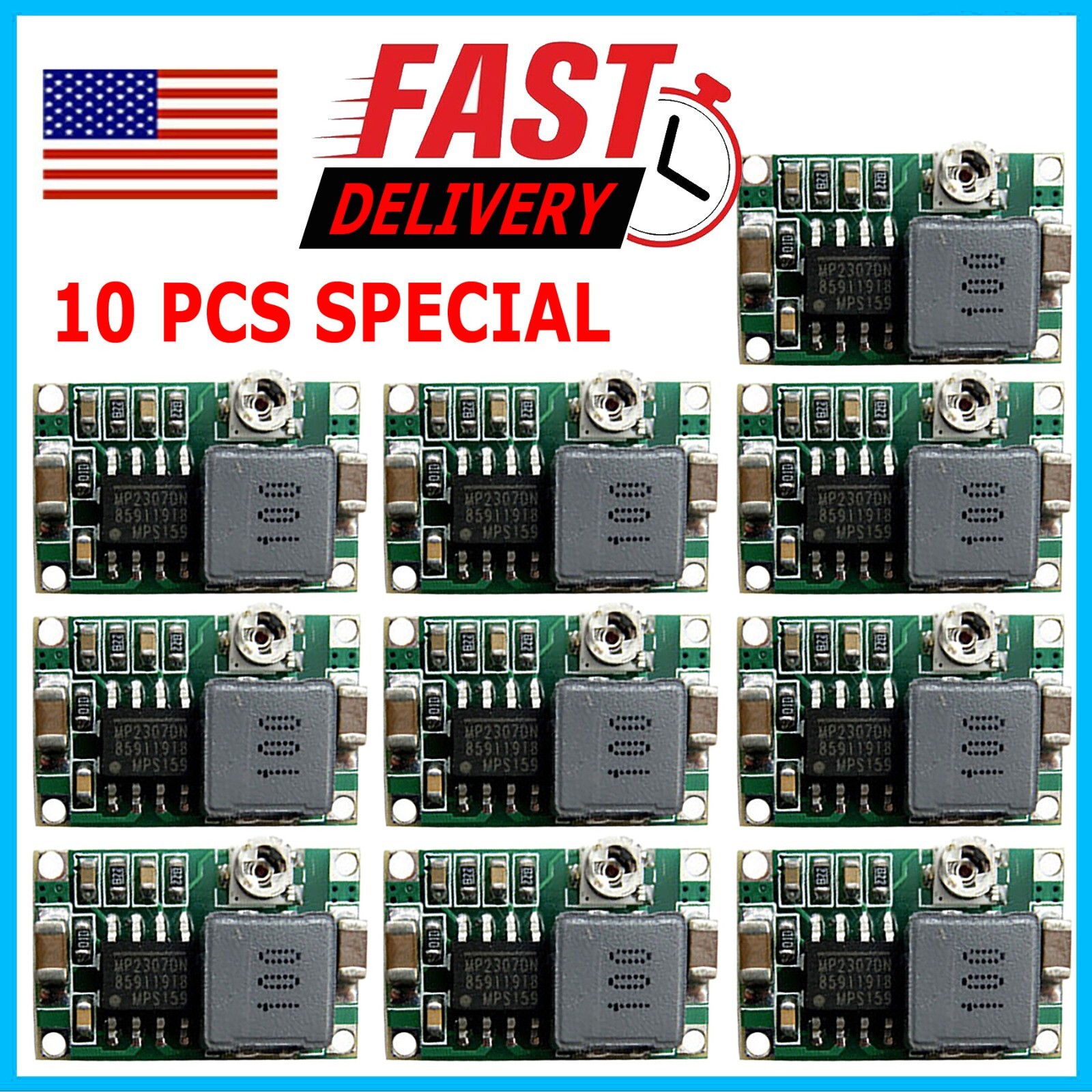 10X Mini360 3A DC Voltage Step Down Power Converter Buck Module 3.3V 5V 9V 12V 10X Mini360 3A DC Voltage Step Down Power Converter Buck Module 3.3V 5V 9V 12V