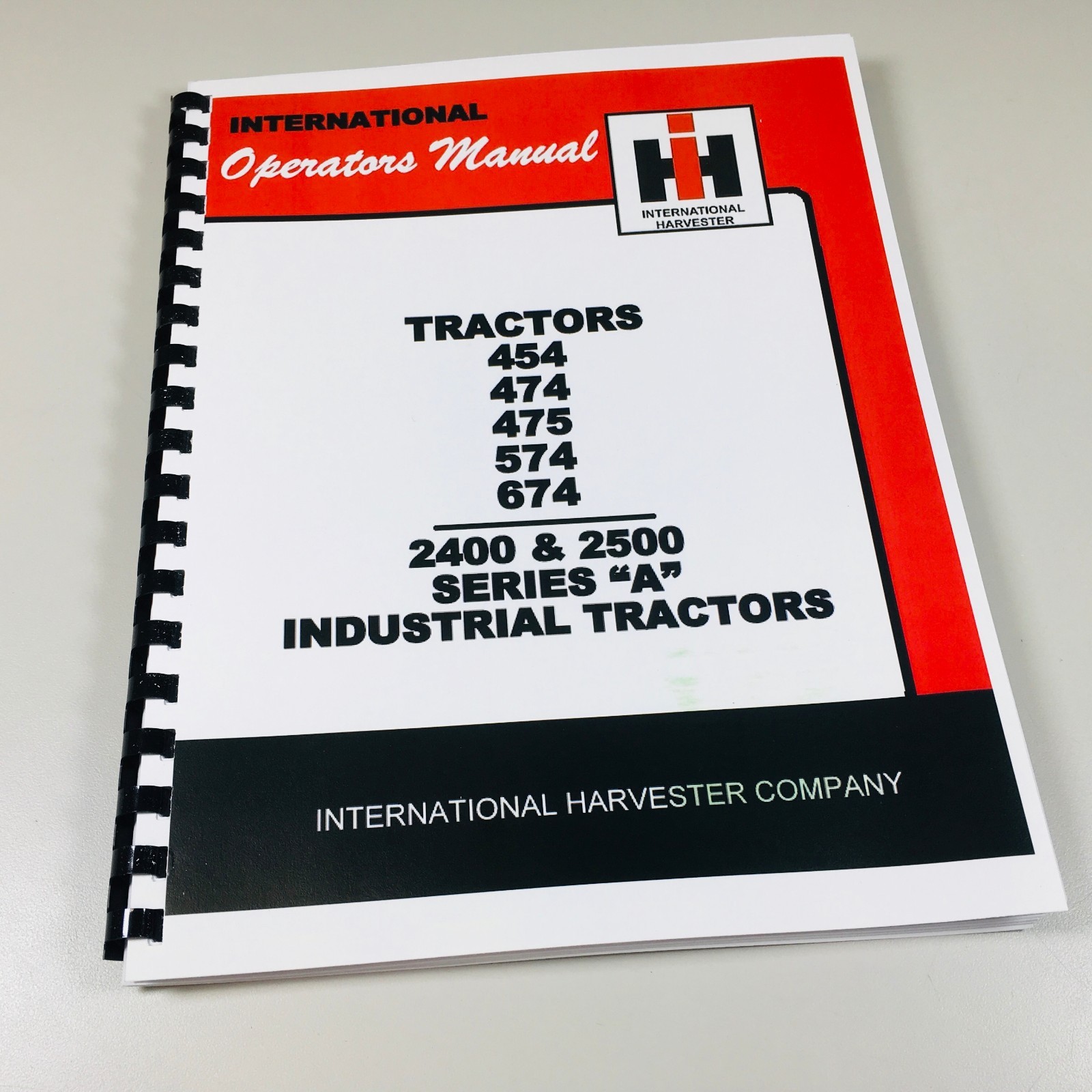 International Harvester 454 474 475 574 674 Tractor Operators Owners Manual