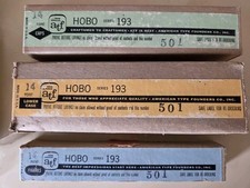 Vintage ATF Hobo Series 193 14 Pt Metal Letterpress Type Font Caps Lowercase, Fi picture