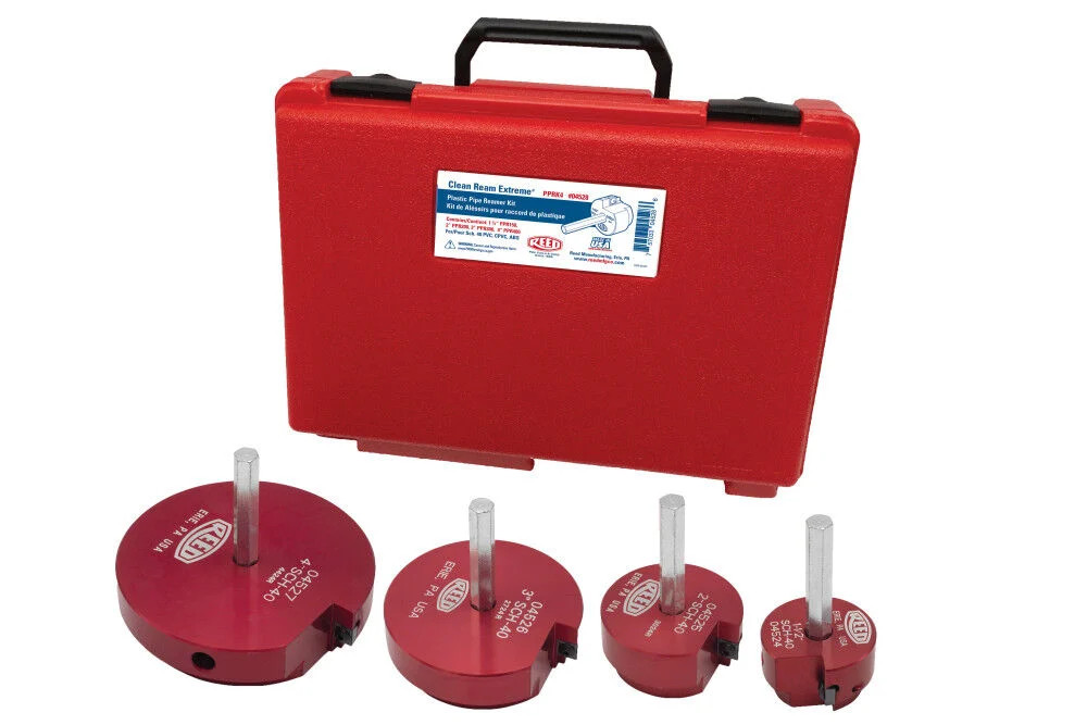 Reed Mfg 4Pc Clean Ream Extreme Plastic Pipe Reamer Kit Pprk4 () Reed Mfg 4Pc Clean Ream Extreme Plastic Pipe Reamer Kit Pprk4 ()