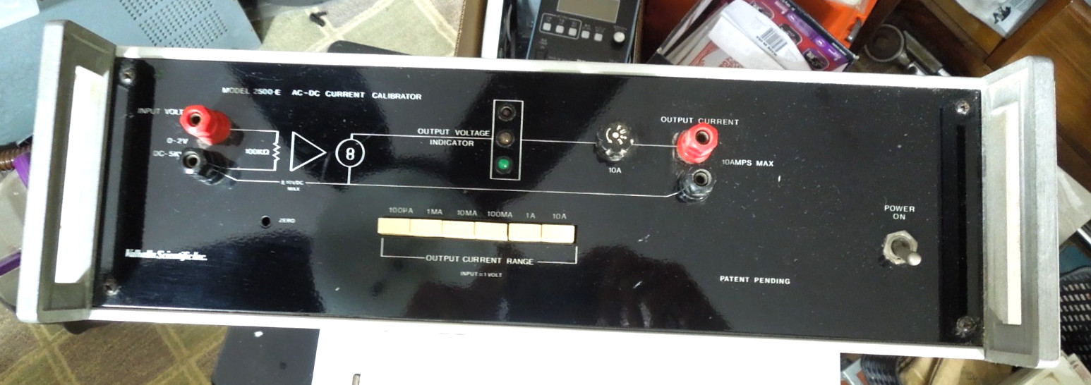 Valhalla Scientific 2500EP AC-DC Current Calibrator | Precision Current Source Valhalla Scientific 2500EP AC-DC Current Calibrator | Precision Current Source