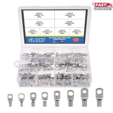 125Pcs Marine Grade Heavy Duty Tinned Copper Wire Lugs Battery Cable Ends Eyelet picture