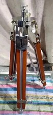 Wooden Tripod Vintage Theater Stage Industrial Tripod picture