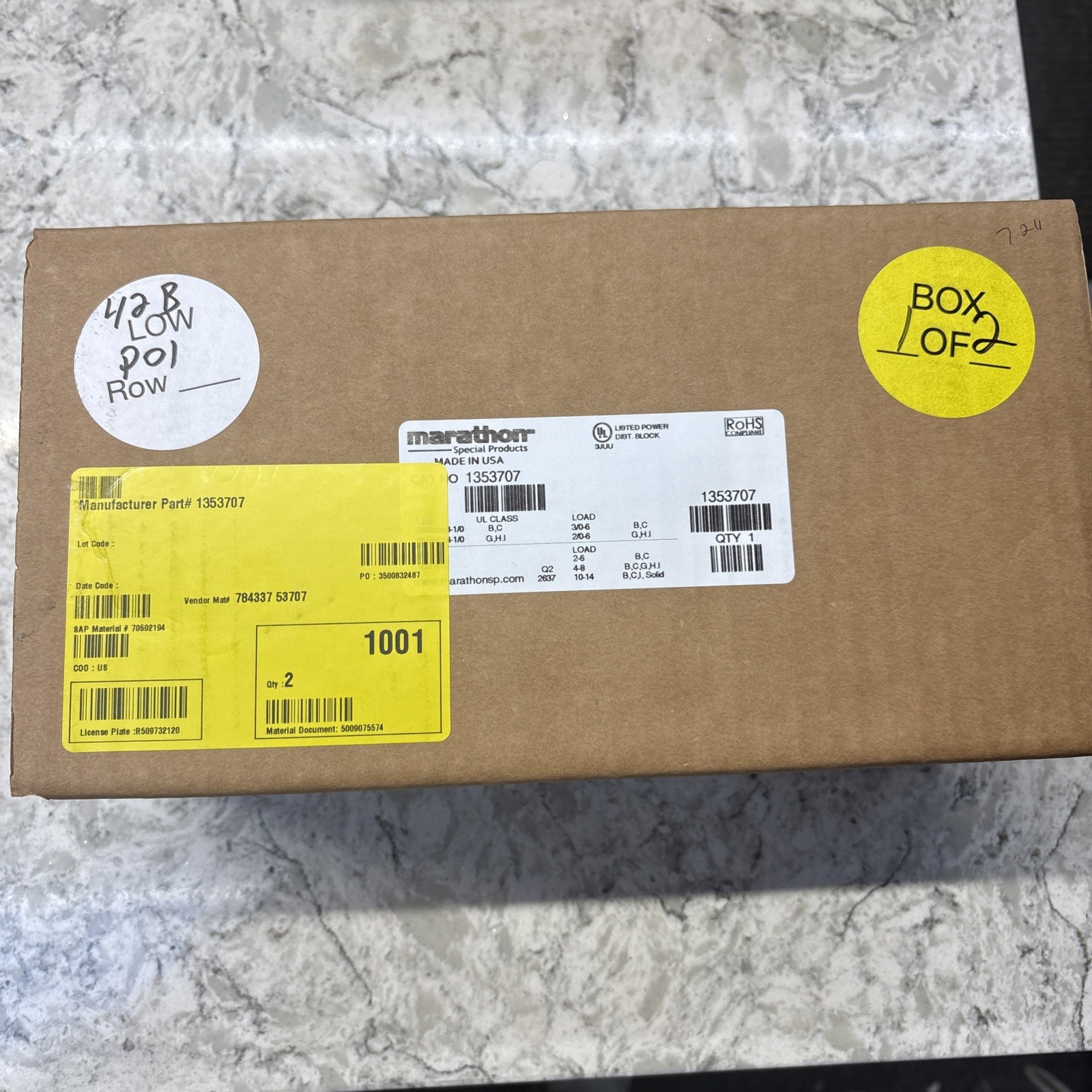 1353707 Marathon Special Products Power Distribution Blocks, 135 Series