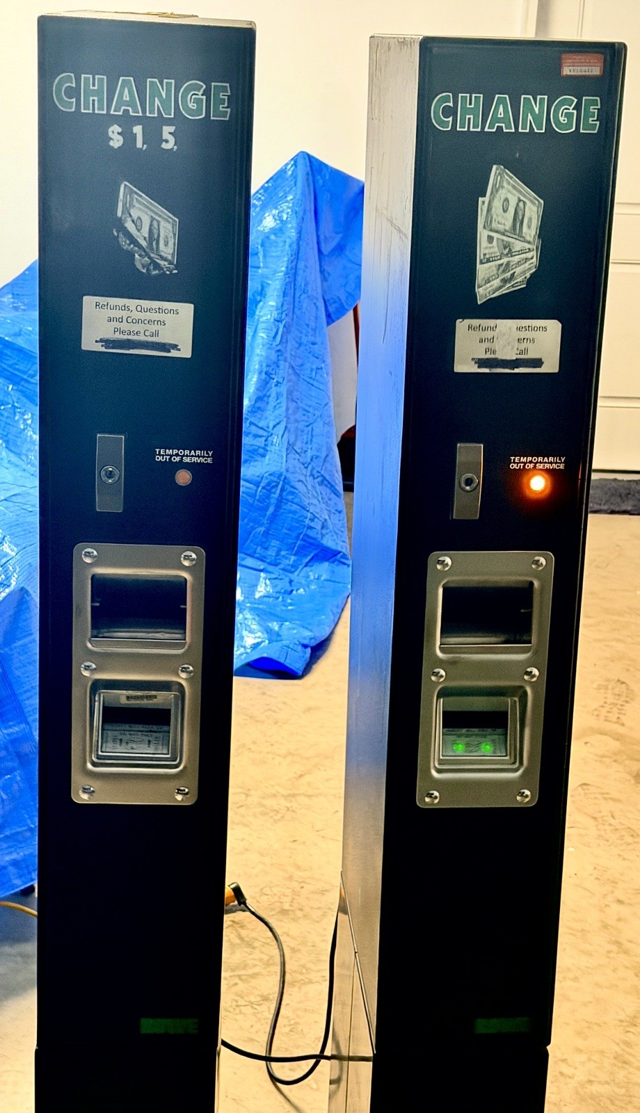 Rowe BC‑150 Change Machines Lot of 2 – 2002 Works – 2000 Complete -Rare Pair Rowe BC‑150 Change Machines Lot of 2 – 2002 Works – 2000 Complete -Rare Pair