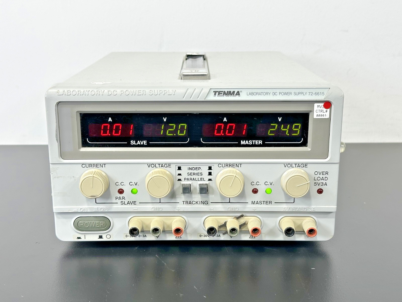 Tenma 72-6615 Triple Output 0-30V 3A Laboratory DC Power Supply Working Tenma 72-6615 Triple Output 0-30V 3A Laboratory DC Power Supply Working
