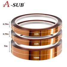 A-SUB 3 Rolls Polyimide High Temperature Heat Resistant Tapes 20 + 25mm Thermal picture