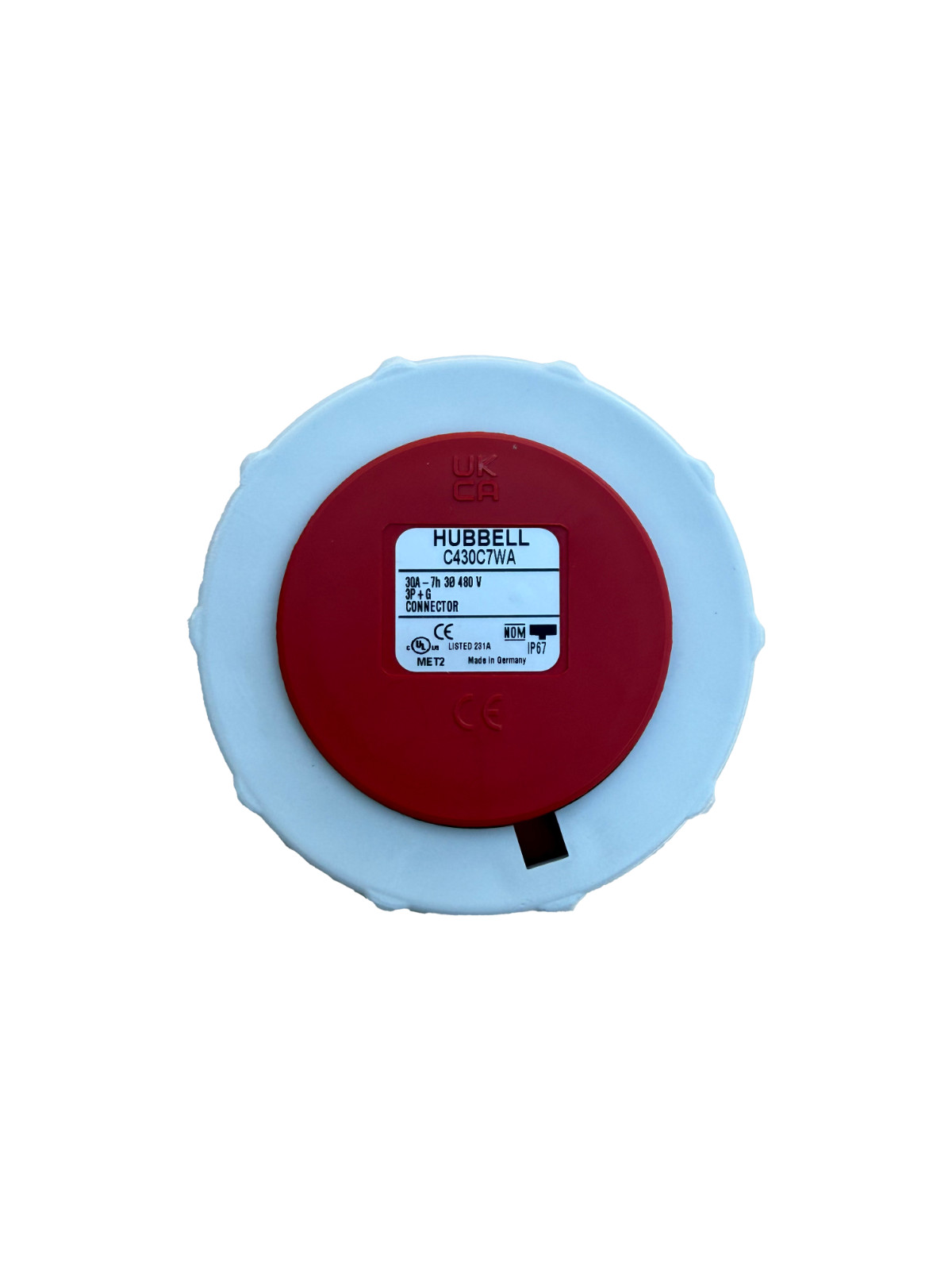 Hubbell C430C7WA 30A 7h 30 480 V 3P+G Connector MADE IN GERMANY