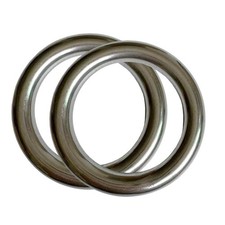 Stainless Steel Lifting Ring, 2 Pack 2.8 inch Seamless Metal O Ring Heavy Duty R picture