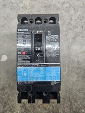 Siemens ED63B070 Sentron ED6 70A 3 Pole Circuit Breaker 600V picture