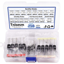 250 Pcs 16 Values Rectifier/Schottky/Fast Recovery/Switch Diode picture