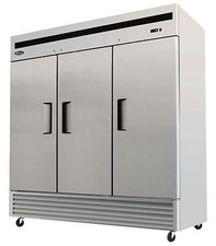 Atosa MBF8508GR, Bottom Mount 3-Door Refrigerator picture