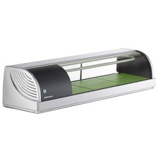Hoshizaki HNC-120BA-L-SLH Curved Glass Refrigerated Sushi Display Case 47