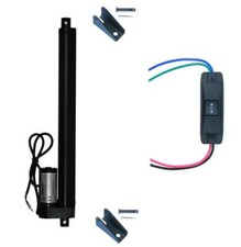 WindyNation 12V Linear Actuator + UP Down Switch + Mounting Brackets 225 lb Lift picture