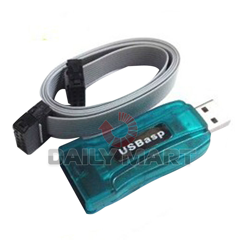 USBASP AVR Programmer Adapter Arduino 10 Pin Cable USB ATMEGA8 ATMEGA128