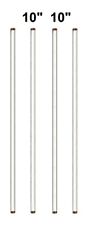 4 Pack Glass Stirring Rods 10