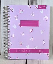 NEW MAY 2024-2025 A5 CUSTOM VERTICAL PLUM PAPER PLANNER W/EXTRA ADD ONS PAGES + picture