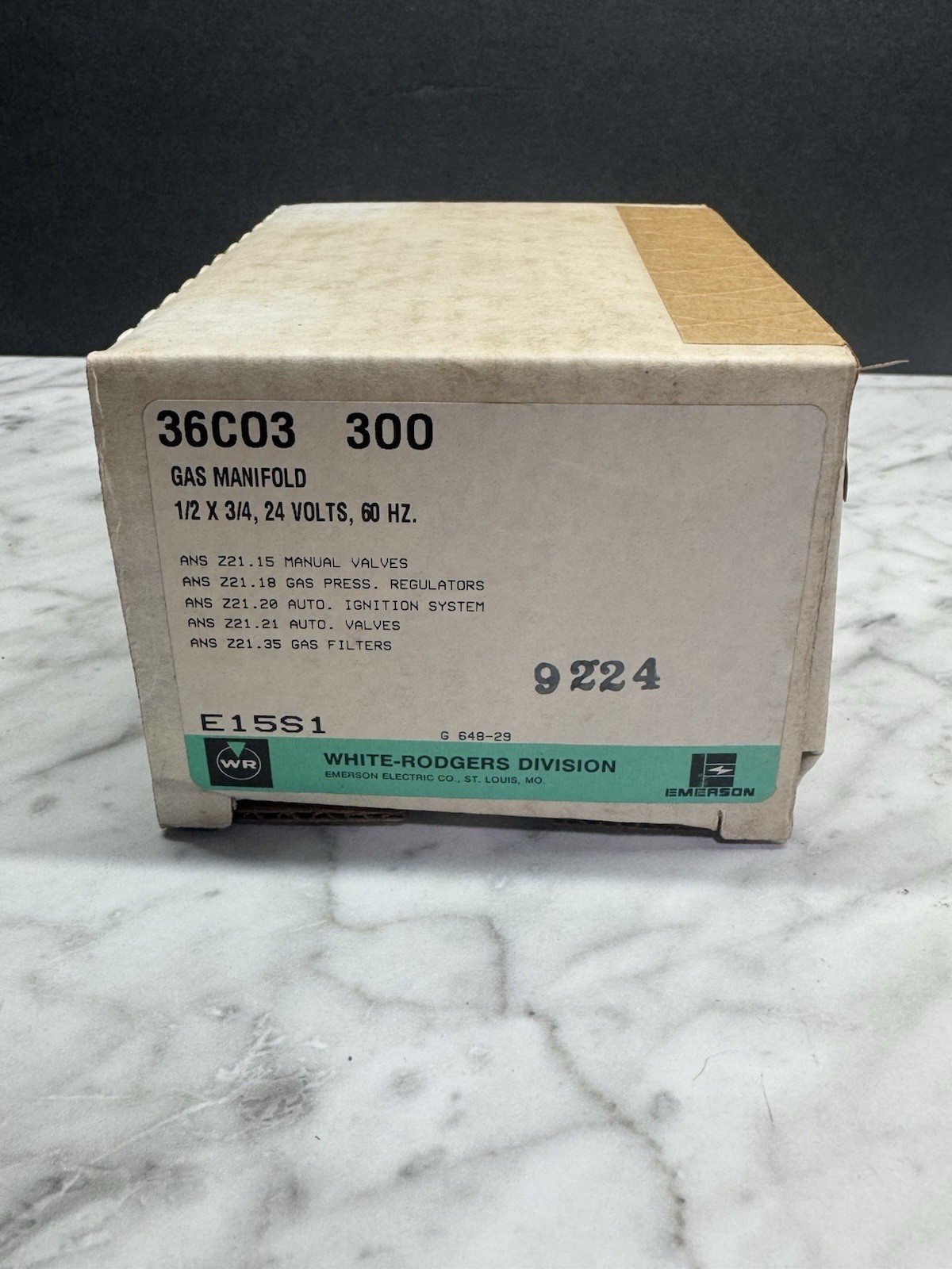 White-Rodgers by Copeland 36C03-300 Gas Valve, Gray, 1/2 x 3/4 in White-Rodgers by Copeland 36C03-300 Gas Valve, Gray, 1/2 x 3/4 in