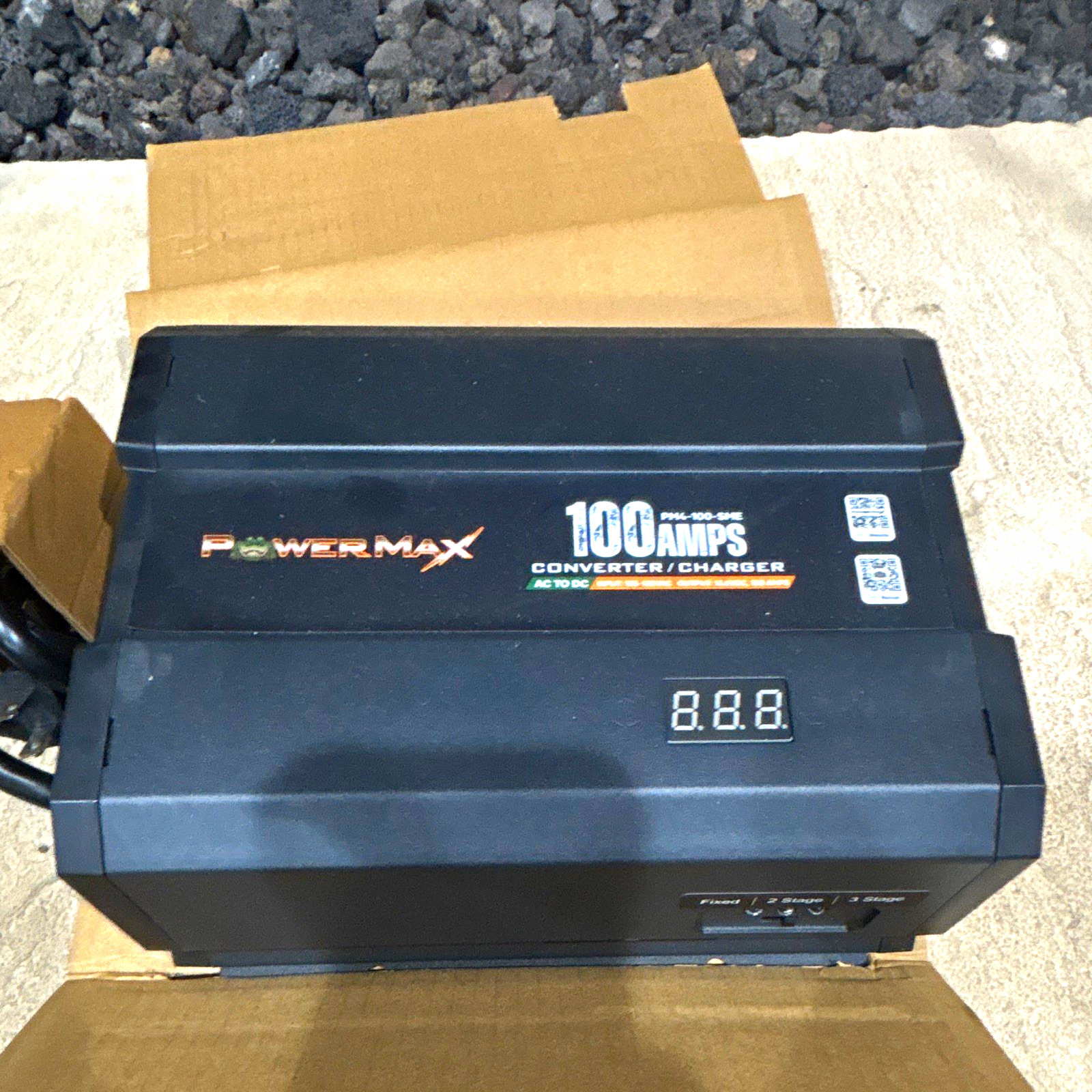 PowerMax PM4-100-SME 100A AC to DC Converter/Charger, 2/3 Stage Black