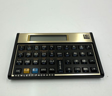 Vintage HP 12C Financial Calculator 1984 Made in USA CIB Box Sealed Manual picture