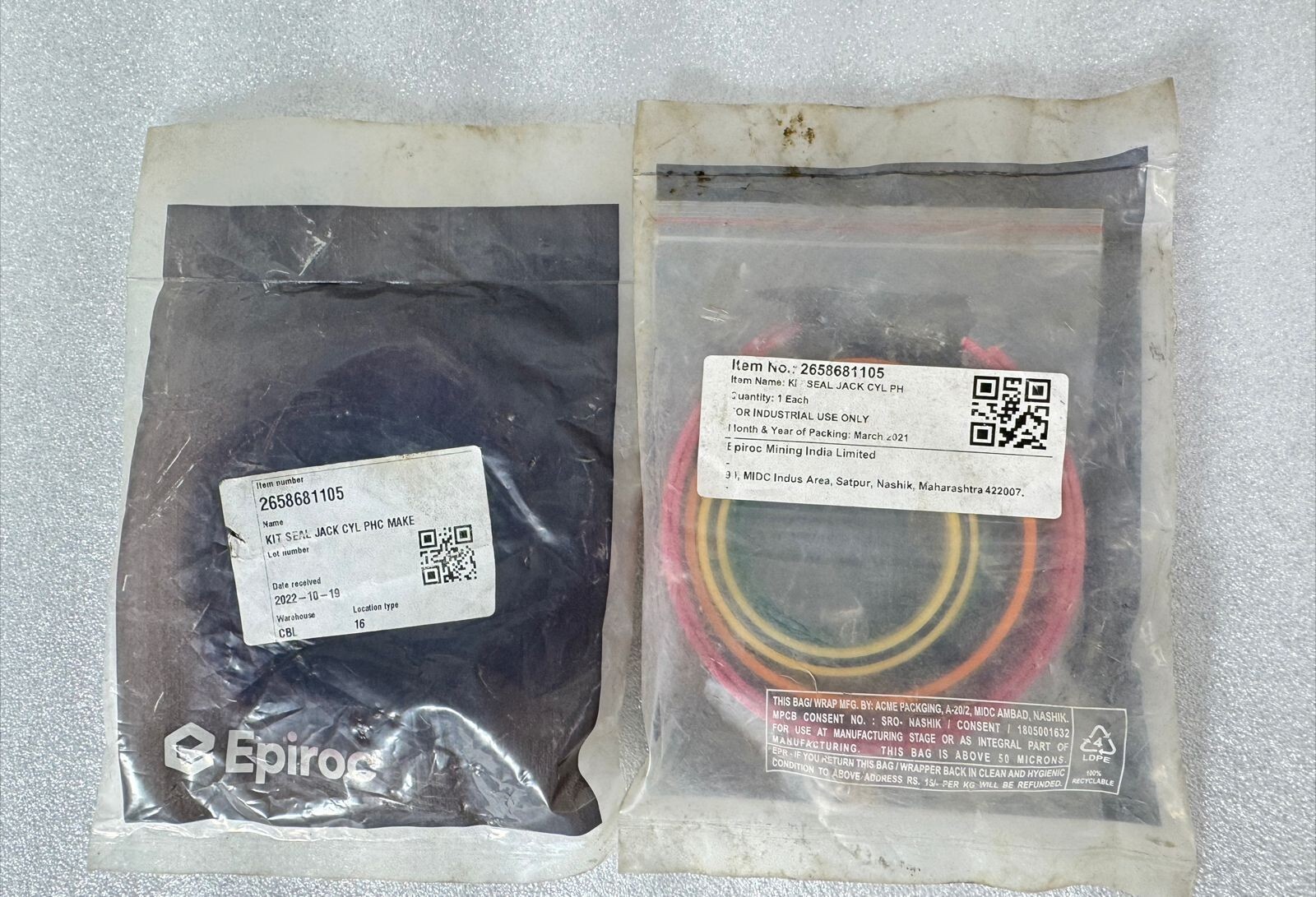 EPIROC 2658681105 SEAL KIT EPIROC 2658681105 SEAL KIT