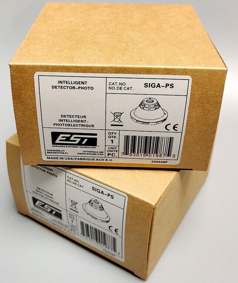 EDWARDS EST SIGA-PS PHOTOELECTRIC SMOKE DETECTOR USA STOCK EDWARDS EST SIGA-PS PHOTOELECTRIC SMOKE DETECTOR USA STOCK