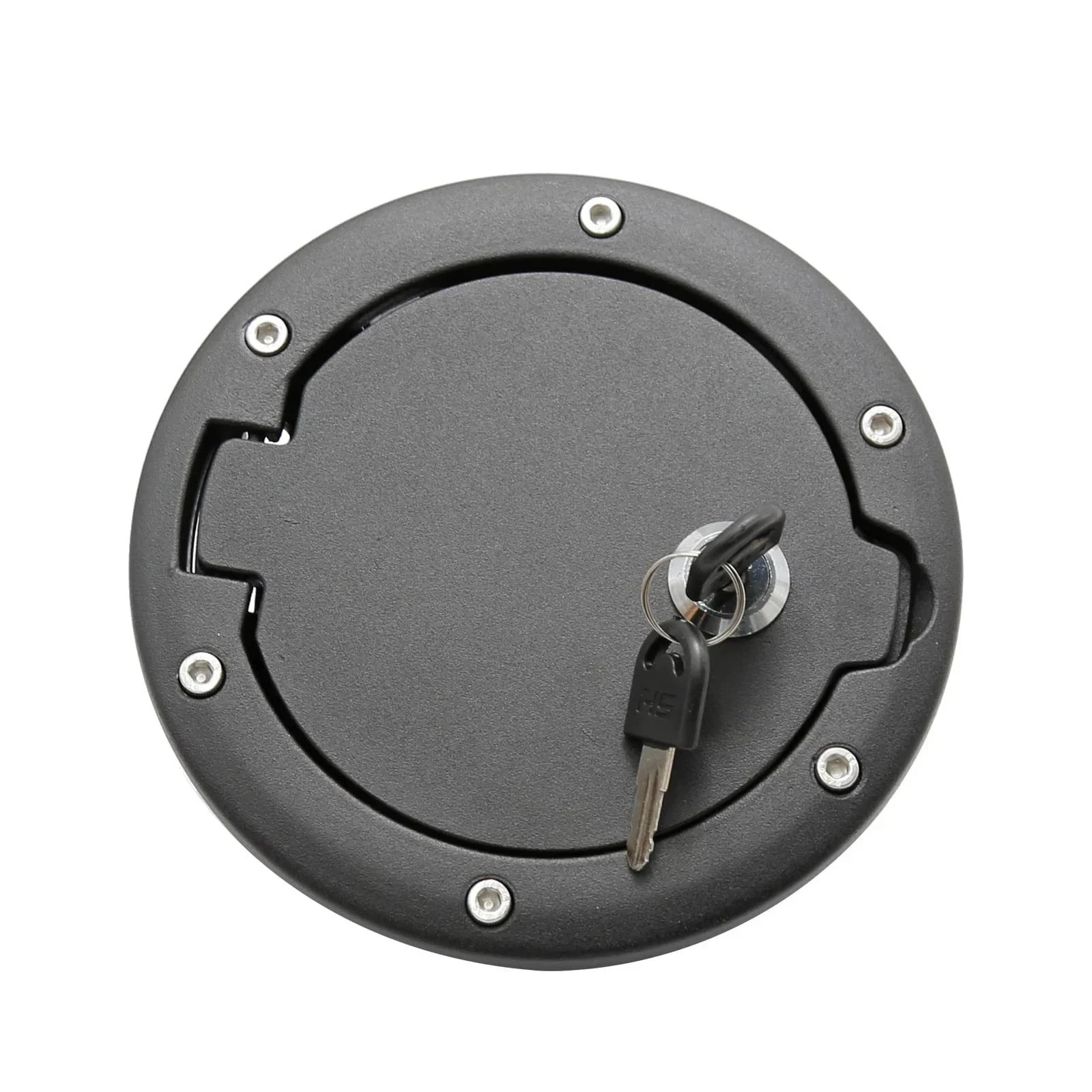 Fuel Tank Filler Cap, Door Locking Gas Cover, Black