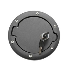 Fuel Tank Filler Cap, Door Locking Gas Cover, Black picture