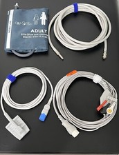 Philips M3001A Accessories Kit Bundle - Cuff, Hose, SpO2, ECG-Same Day Shipping picture