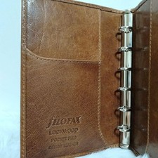 Filofax Lockwood Small Cognac Mini 6 System Planner Brown Leather Organiser picture