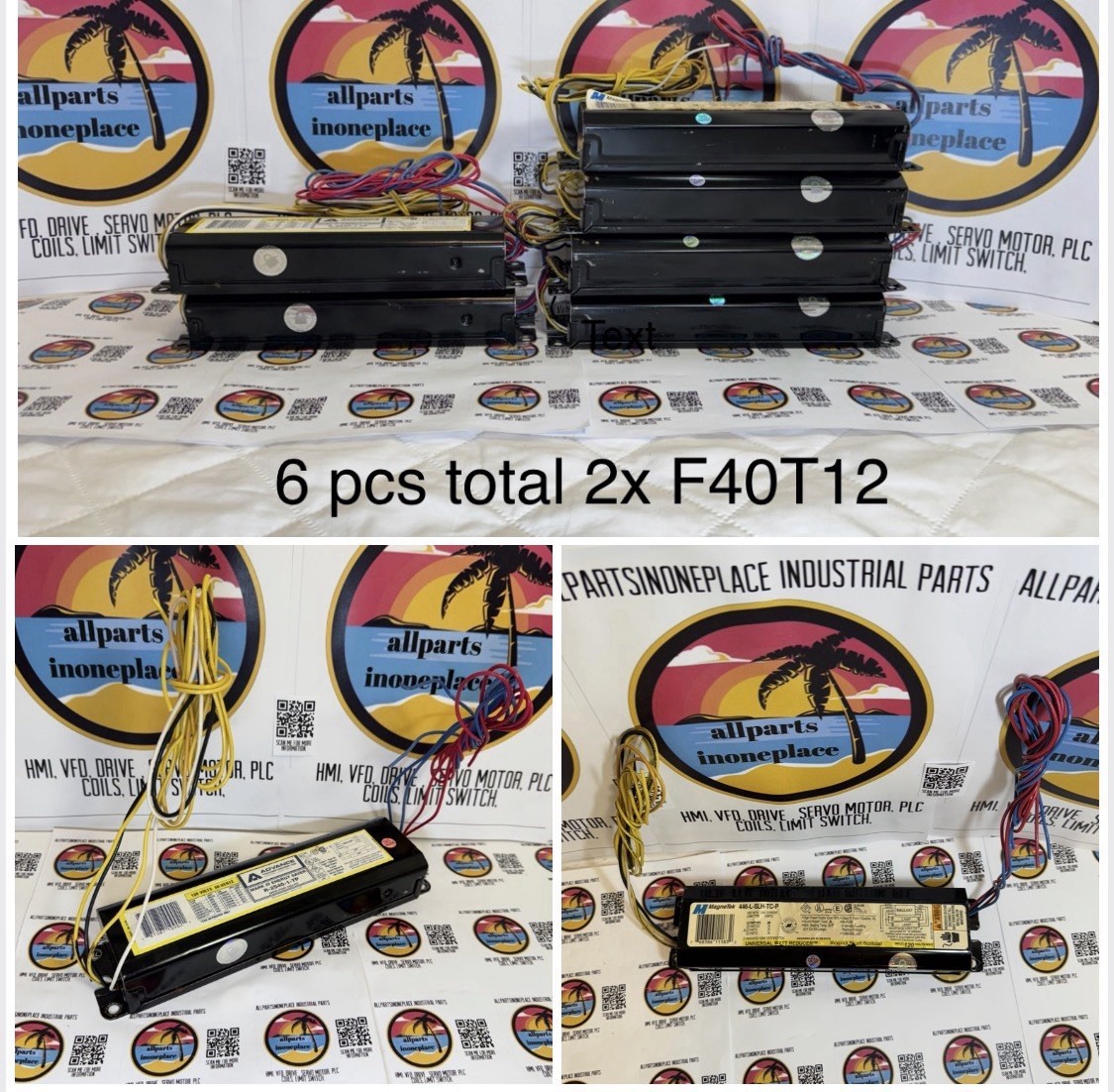 6 Pcs Magnetek 446-L-SLH-TC-P Universal Watt Reducer, Magnetic Fluorescent, 120V 6 Pcs Magnetek 446-L-SLH-TC-P Universal Watt Reducer, Magnetic Fluorescent, 120V