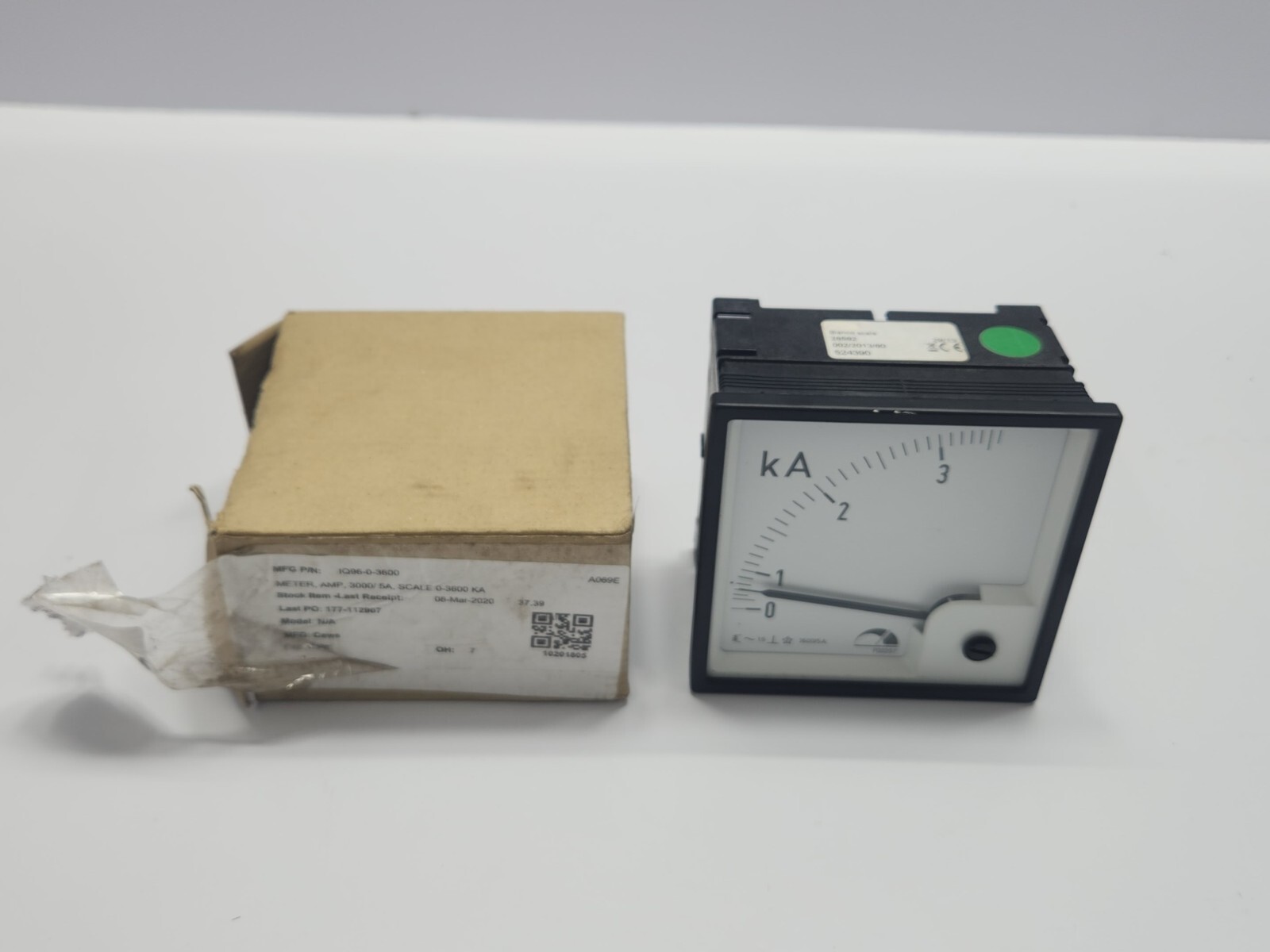 ISKRA FQ0207 ANALOG AMPERE METER 0 TO 3 KA ISKRA FQ0207 ANALOG AMPERE METER 0 TO 3 KA