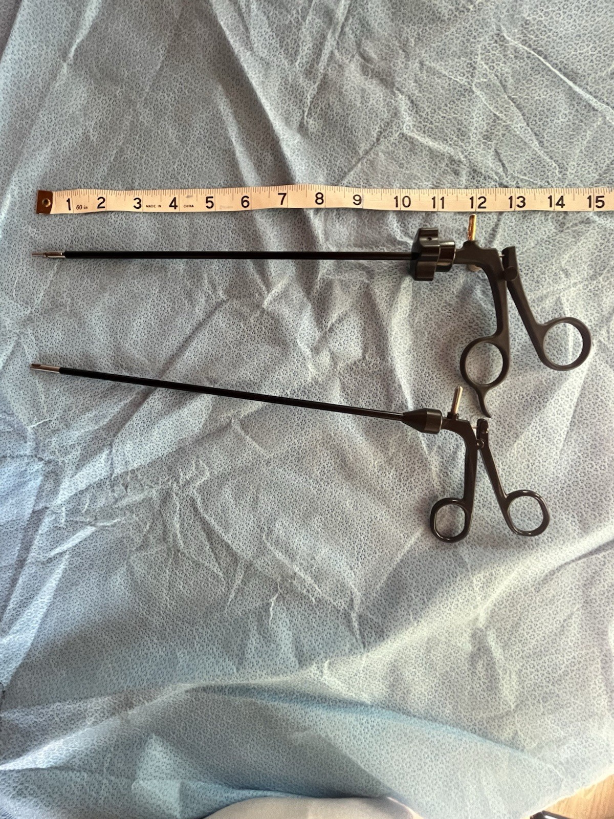 2 pc Laparoscopic Abdominal Grasper Forceps & Scissors 2 pc Laparoscopic Abdominal Grasper Forceps & Scissors