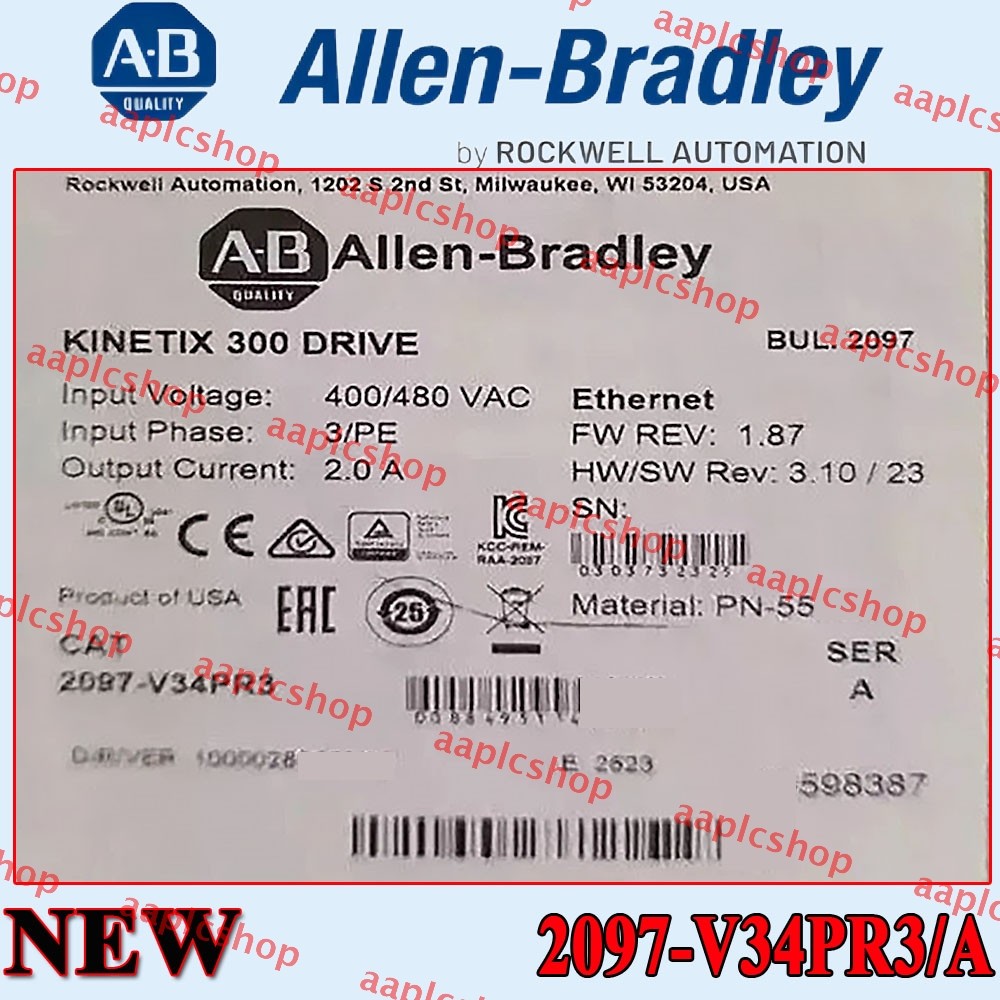 2097-V34PR3 /A Kinetix 350 Servo Driver New Original AB 2097-V34PR3 2097-V34PR3 /A Kinetix 350 Servo Driver New Original AB 2097-V34PR3