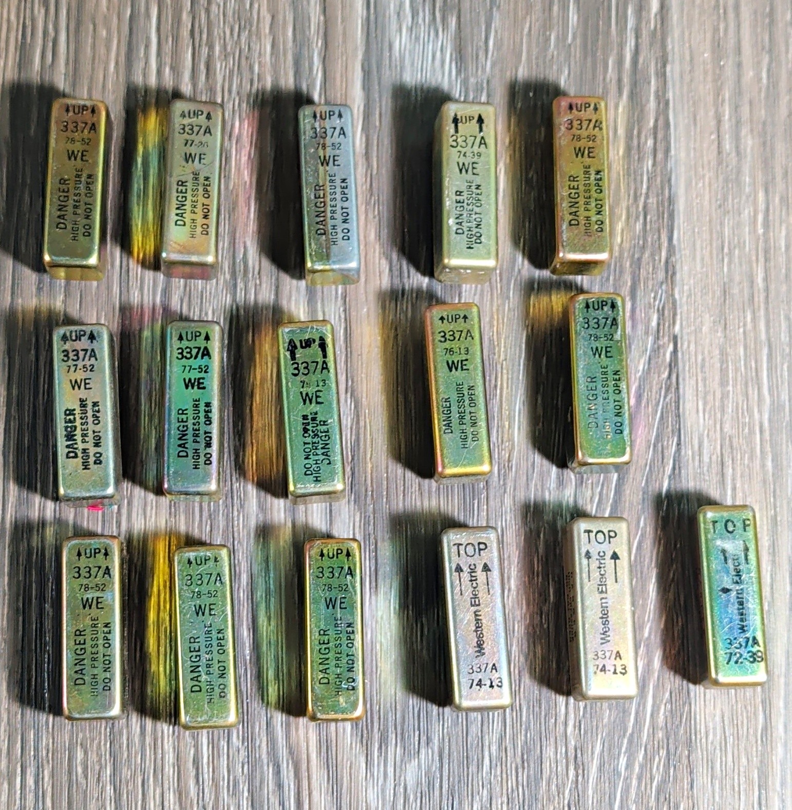 Lot of 16 Vintage Western Electric 337A Electronic Components / Relays Bell Syst Lot of 16 Vintage Western Electric 337A Electronic Components / Relays Bell Syst