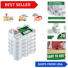 Versatile Heavy Duty Clear Packing Tape - 36 Pack, 1.88 Inch, 2340 Yards Total picture