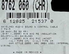 Belden 8762 20/1P Shielded Twist Pair Audio/Control/Instrumentation Cable /25ft picture