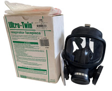 NEW MSA ULTRA-TWIN 4LR33 RESPIRATOR FACEPIECE MEDIUM 471286 picture
