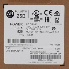 New Factory Sealed Allen-Bradley 25B-D6P0N114 PowerFlex 525 2.2kW (3Hp) AC Drive picture