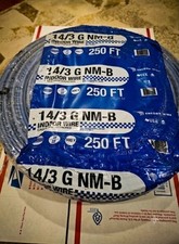 14/3 Wire NM-B/250 Ft. Solid 100% COPPER indoor With Ground= Romex picture