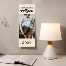 2027 Vintage Typewriter Wall Calendar – Retro & Antique Design, 5.5