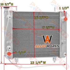 580039800 Aluminum 3 Row Radiator Fits Yale Forklift 5800398-00 YT580039800. picture